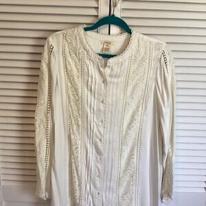Cream Sundance blouse in medium